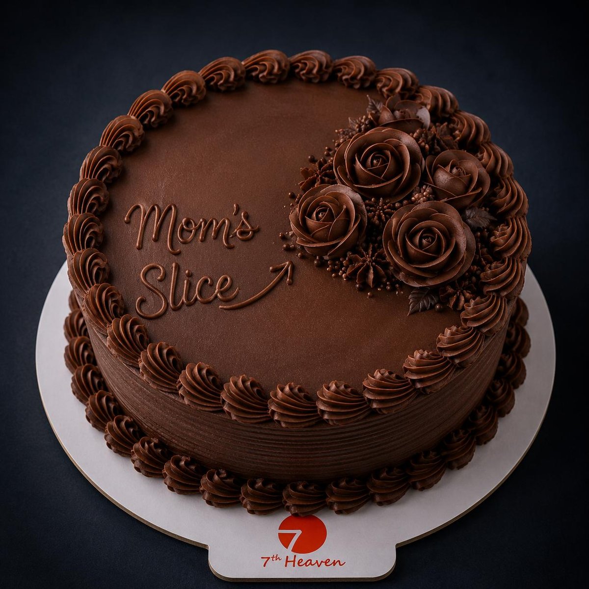 Eggless Chocolate Truffle — Mom's Slice Cake | 7th Heaven Cakes